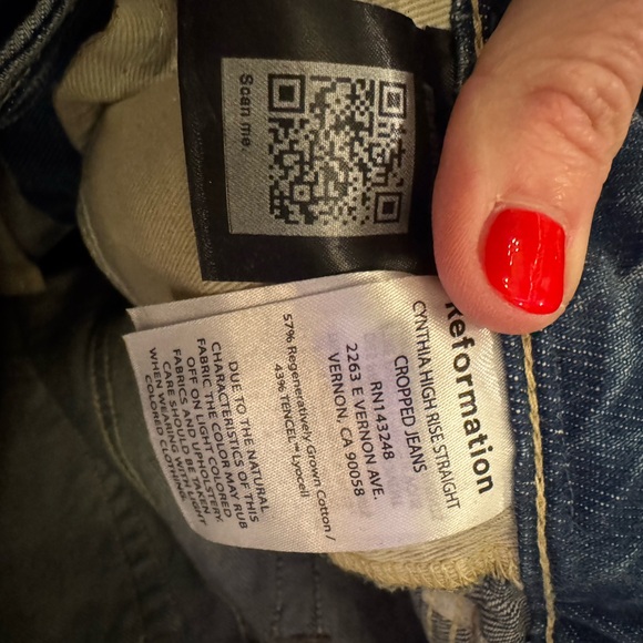 Reformation Blue Straight Leg Jeans - Picture 4 of 11